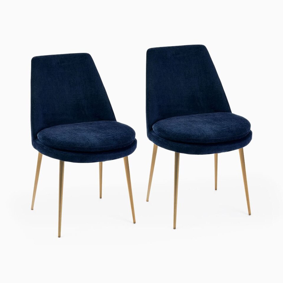 Finley LowBack Upholstered Dining Chair (Set of 2) West Elm Australia